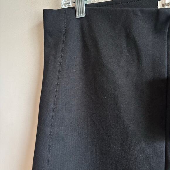 Banana Republic High Rise Wide Leg Cropped Everywhere Ponte Pant Black 713496 - Picture 6 of 12